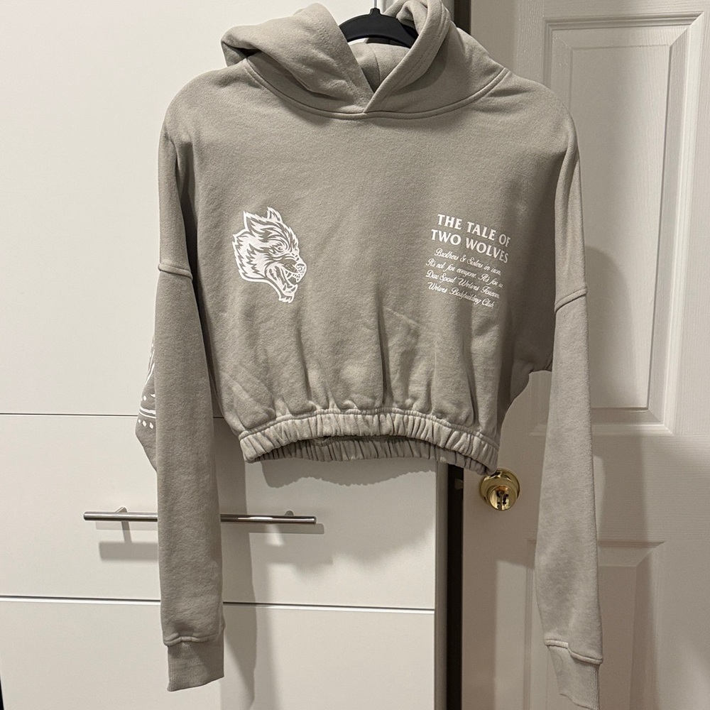Darc Sport Gray Cropped Hoodie